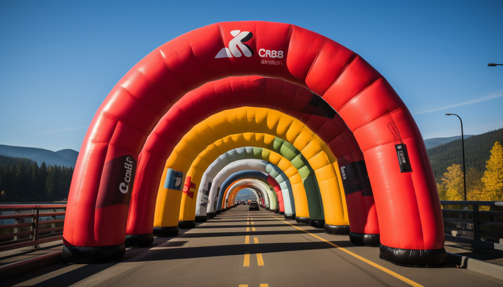 L'efficacité des arches gonflables pour les départs de course et événements sportifs